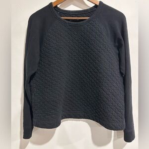RAG & BONE JEANS‎ Black Quilted Utility Sweater Size L